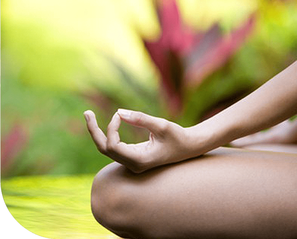 meditate with thumb and forefinger together