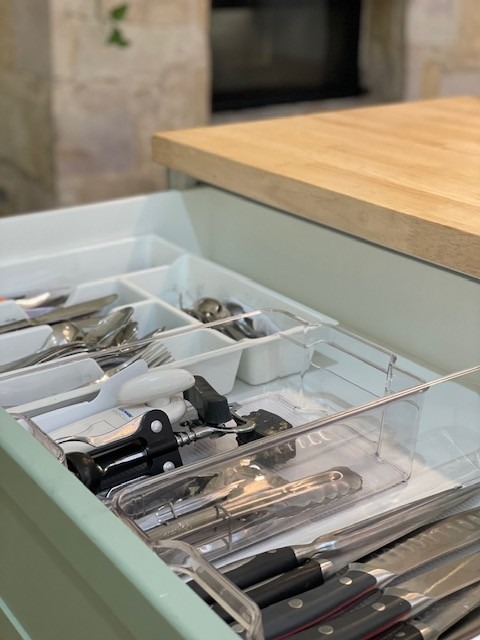 Kitchen drawer organised